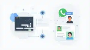 Automação de WhatsApp integrada ao CRM.